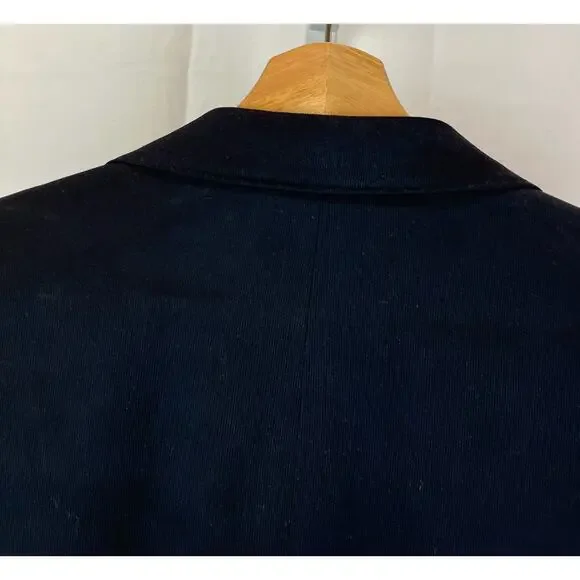 NWT IBIZA Size 40R San Miguel Silk Suit Jacket Sport Coat Two Button Navy Blue
